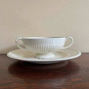 Vintage Wedgewood Conway of Etruria soup bowl and plate